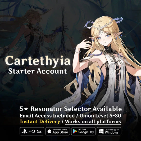 Cartethyia Starter Reroll Account – Wuthering Waves [WuWa]