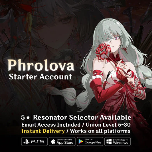 Phrolova WuWa Starter Account with Astrites [Wuthering Waves]
