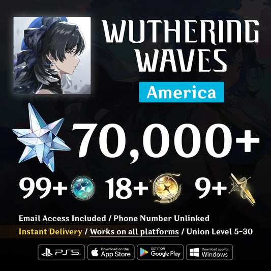 Wuthering Waves Reroll Account with Astrites [America Server]